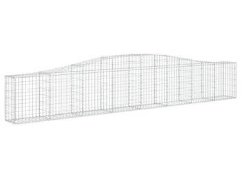 Kosze gabionowe 7 szt 400x30x60/80 cm galwanizowane żelazo WM-3145805