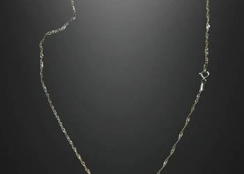 Łańcuszek złoty 14K z zawieszką "Serduszko" splot Lisi Ogon