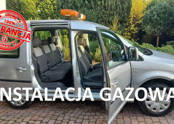 Volkswagen Caddy Salon PL 2.0 +Gaz Serwisowany 2 komplety kół 2x drzwi boc…