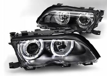 Reflektor Prawy i Lewy XENON BMW 3 E46 Ringi Angel Eyes Europa ORYGINAŁ