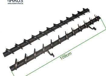 SYSTEM ŻALUZJI TARASOWYCH RUCHOME DESECZKI Stalowy 109cm Czarny