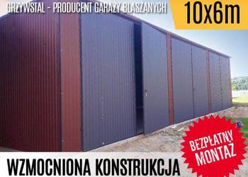 Garaż Blaszany magazyn hala 10x6m z profila, wysoki wjazd GrzywStal A21v13
