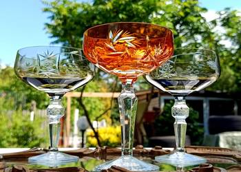 Kieliszki  kryształowe do martini 3 szt