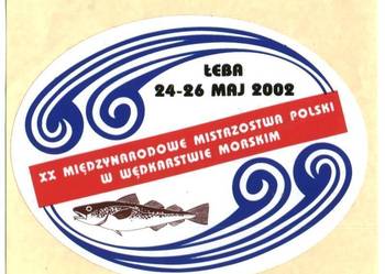 NAKLEJKA - ŁEBA - MISTRZOSTWA POLSKI W WĘDKARSTWIE 2002