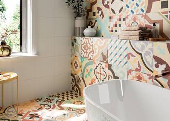 Gres HANOI SALMON 32,9×32,9 patchwork