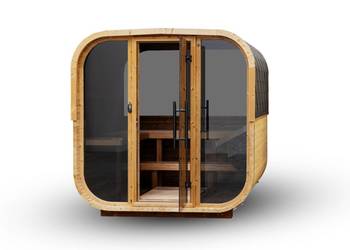 Sauna zewnętrzna Hanscraft Quadra X Premium szyba panoramiczna NOWOŚĆ!