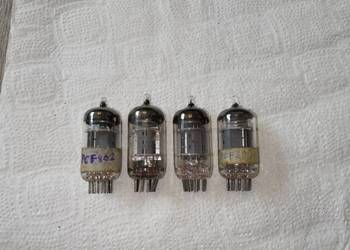 Lampy elektronowe: PCF802 (sparowane), cena za 4 szt.