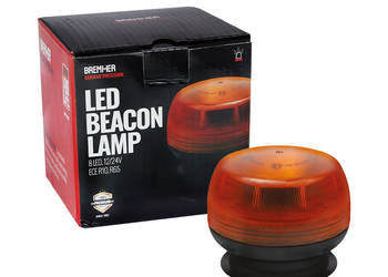 LAMPA OSTRZEGAWCZA "KOGUT" NISKA, MAGNES, 8 LED, 12/24V, ECE R10, R65,