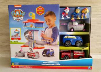 NAJTANIEJ Baza Psi Patrol Paw Patrol Wieża +3 Pojazdy 3 Figurki Wysyłka