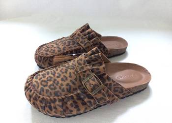 Buty damskie Klapki PANTERKA Chodaki Mule r. 40/41 Promod NOWE