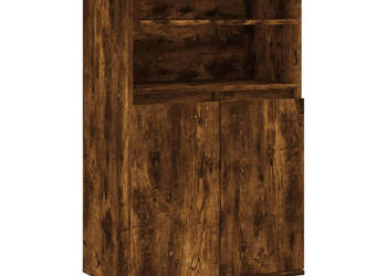 Wysoka szafka przydymiony dąb 60x36x110 cm WM-831481