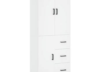Witrynka biała 695x34x180 cm materiał drewnopochodny WM-3195899