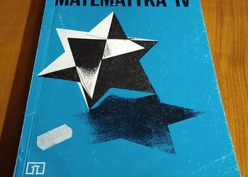 Matematyka IV 4 podręcznik dla liceum   Walat  Zawadowski