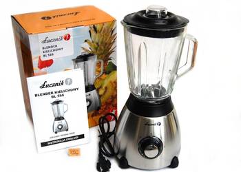 Nowy blender kielichowy, szklany, poj. 1,5 l, Łucznik BL566