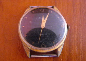 Raketa pozlacany zegarek wstrzasoodporny 21 jewels AU20