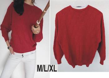 Sweter bordowy Vintage rozmiar M/L/XL