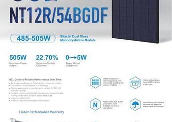 PALETA 36 szt. GCL NT12R/54BGDF-505W Full Black Bifacial