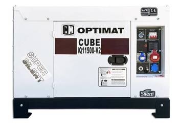 GENERATOR OPTIMAT IQ11500-V2 CUBE 11KW DIESEL TRÓJFAZOWY 400V 230V AGREGAT