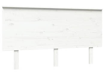 Wezgłowie łóżka białe 144x6x825 cm lite drewno sosnowe WM-819171
