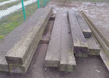 Belki Słupy Podkłady Drewniane Długie 4.5 m