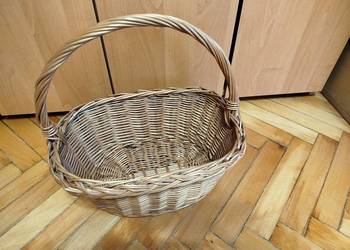 Koszyk wiklinowy, owalny, ok. 35x22 cm