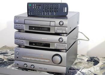 Wieża stereo Sony segmenty mocna i sprawna pilot. DOSTAWA.