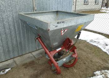 Rozsiewacz nawozów ABRA tarcza ze stali nierdzewnej kosz ocynk jak Nowy