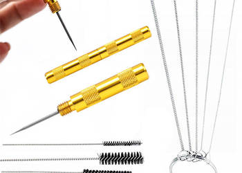 Metalowe Wycior do Czyszczenia Pistoletu Malarskiego 5szt. | Złoty Przebij…