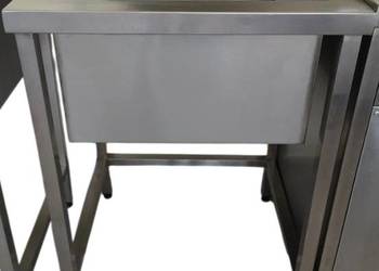 Zlew gastronomiczny jednokomorowy 600×600×850 mm (głębokość 300 mm)