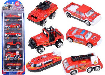 autka metalowe 6szt mix ZA3505 STR