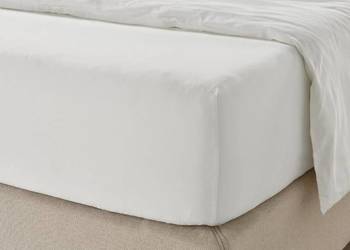 PRZEŚCIERADŁO 160x200x30cm BAWEŁNA Flowen na gumce NOWE p743