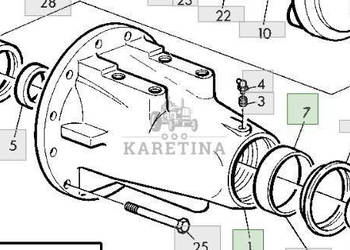 John Deere 6810 6910 Obudowa Tylnego Mostu Pochwa R156481