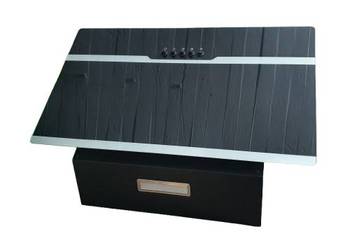 Okap ścienny szklany skośny 60 cm PKM S23-60 ABPX czarny