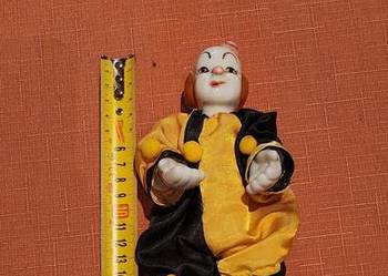 Stara porcelanowa lalka klaun