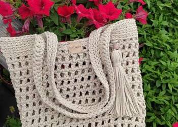 Torba (bawełna)  - eko-siatka na zakupy KOLORY handmade