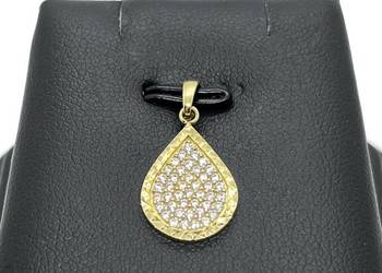 Nowa Złota Zawieszka Próby 585 1,16g Cyrkonie Ocechowana