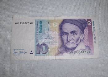 Banknot 10 marek niemieckich 1991r.