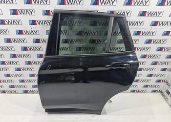 668 BMW X1 F48 DRZWI LEWE TYŁ TYLNIE 668 SCHWARZ II 