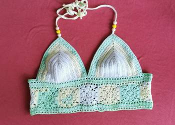 Ręcznie robione topy na szydełku– Boho Style
