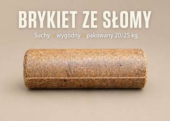 Brykiet ze słomy workowany 20kg – suchy, wygodny opał