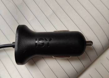 Ładowarka samochodowa micro USB 2A marki ISY