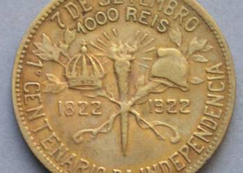 BRAZYLIA 1000 REIS 1922 - PEDRO I , PESSOA