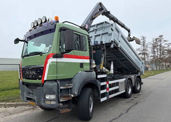 Wywrotka 6x6 z dzwigiem Man