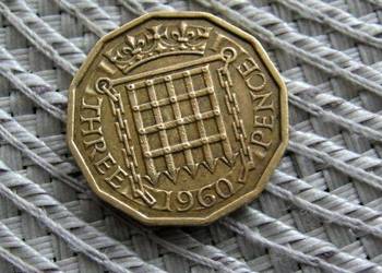 Wielka Brytania 3 Pensy 1960r