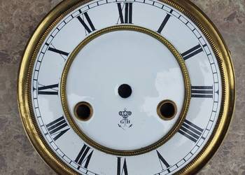 659 Tarcza starego zegara GB Becker 14,5cm 57/31 tzw porcelanka