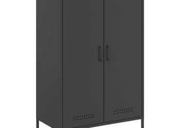 Szafka czarna 68x39x113 cm stal WM-842964