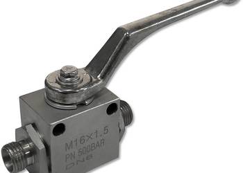 ZAWÓR HYDRAULICZNY RĘCZNY KULOWY 2 DROGOWY M16x1,5 20L [2421