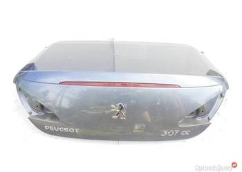 PEUGEOT 307 CC CABRIO kompletna klapa tylna tył