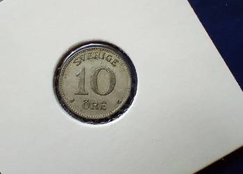 Stare monety 10 ore 1942 Szwecja srebro