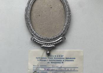 Ramka 1989 rok Folklor rękodzieło Poznań ul Ratajczaka 20